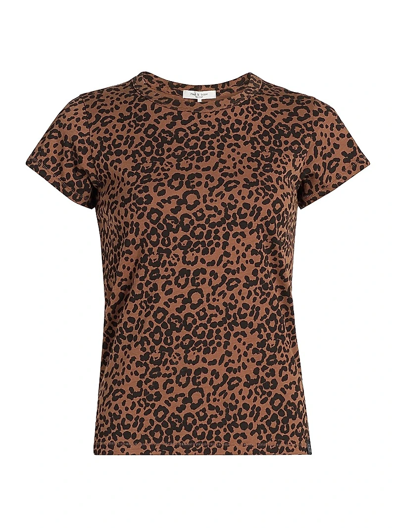 All Over Leopard-Print Cotton T-Shirt