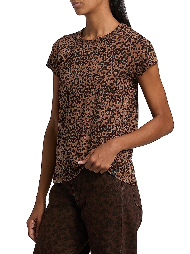 All Over Leopard-Print Cotton T-Shirt