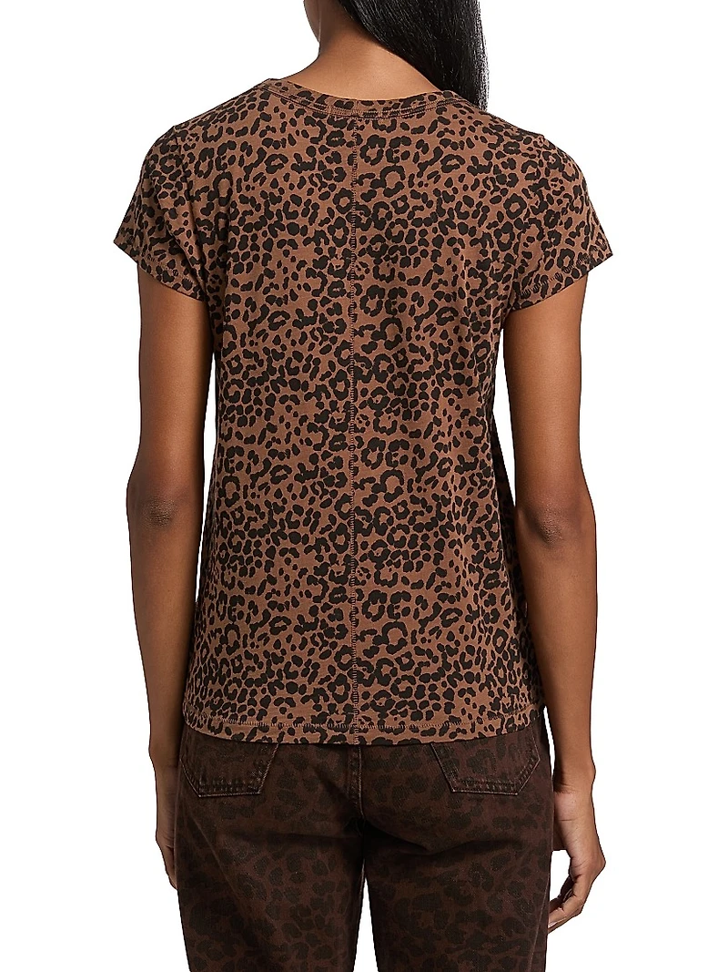 All Over Leopard-Print Cotton T-Shirt