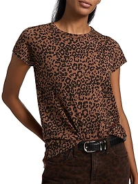 All Over Leopard-Print Cotton T-Shirt