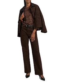 All Over Leopard-Print Cotton T-Shirt