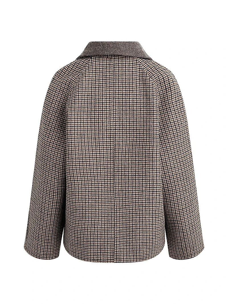 The Cameron Plaid Wool-Blend Oversized Coat