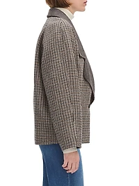 The Cameron Plaid Wool-Blend Oversized Coat