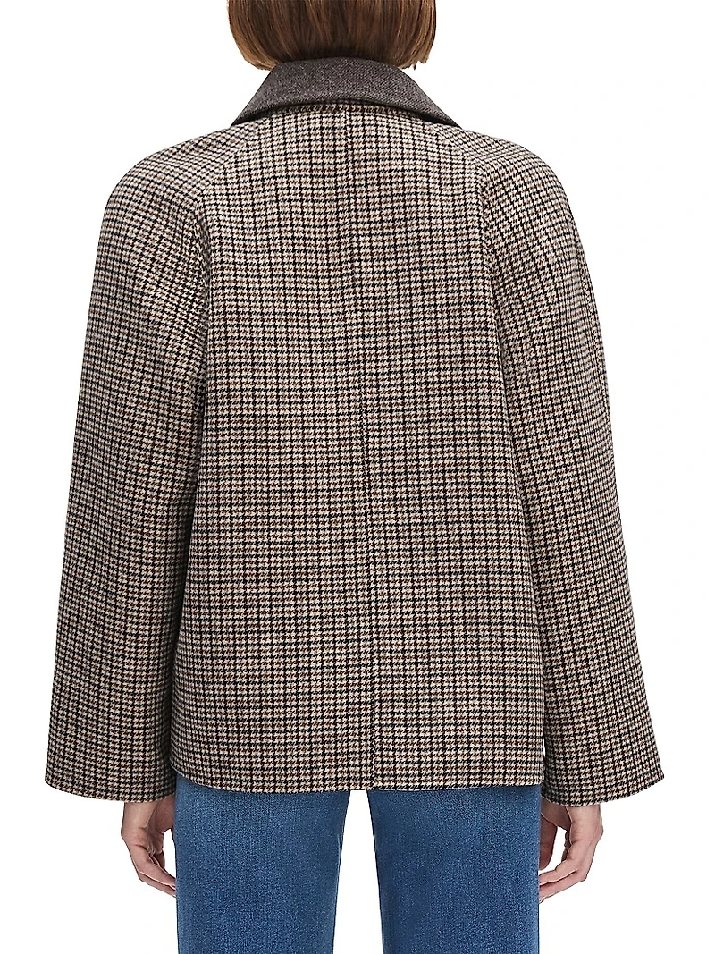 The Cameron Plaid Wool-Blend Oversized Coat