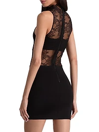 Nichol Lace-Insert Minidress
