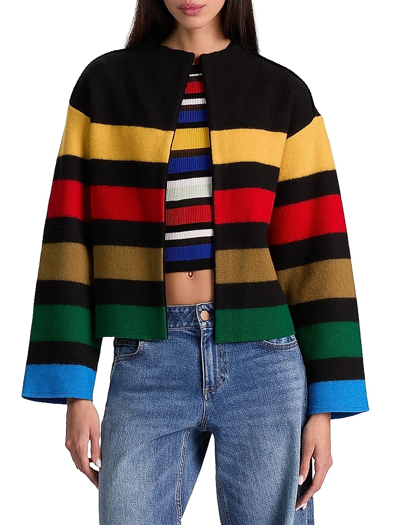 Pearson Striped Sweater Jacket
