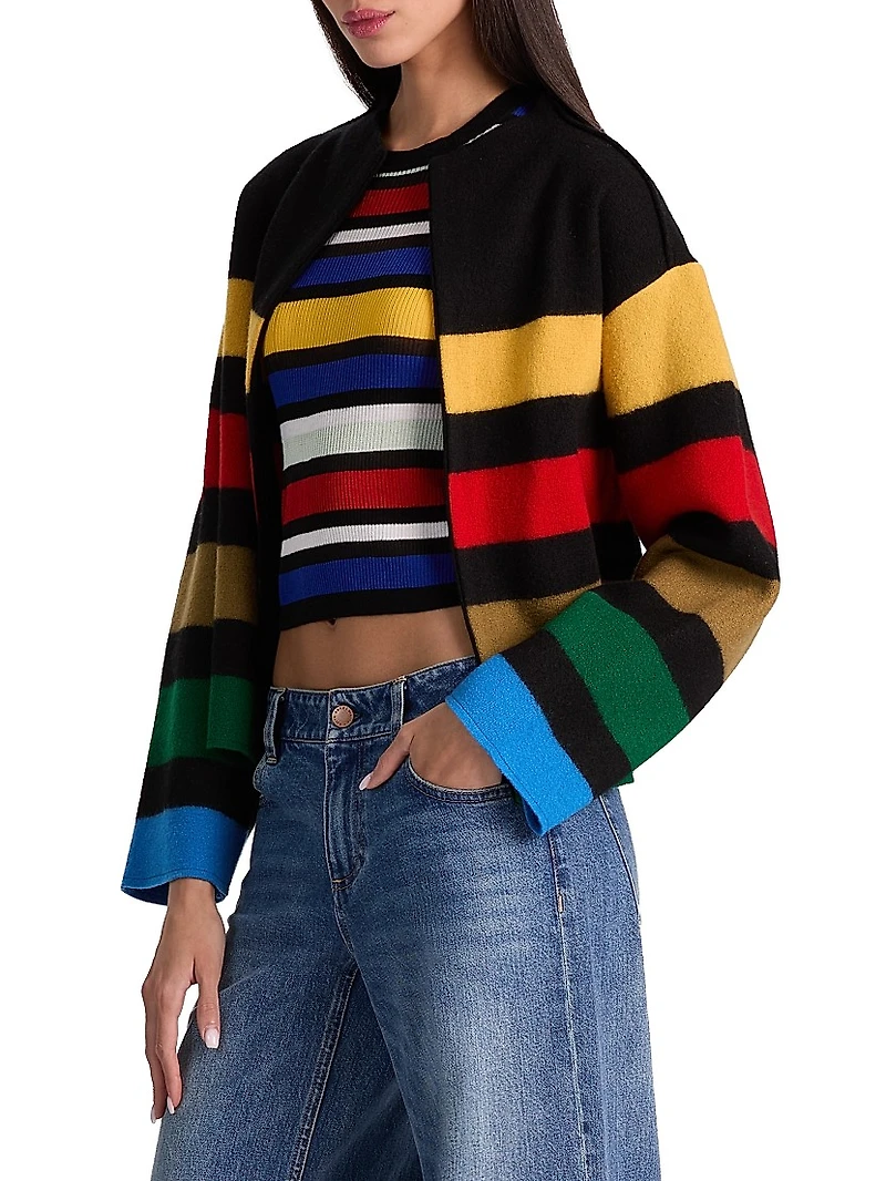 Pearson Striped Sweater Jacket