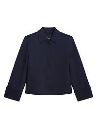 Wool-Cashmere Boxy Jacket