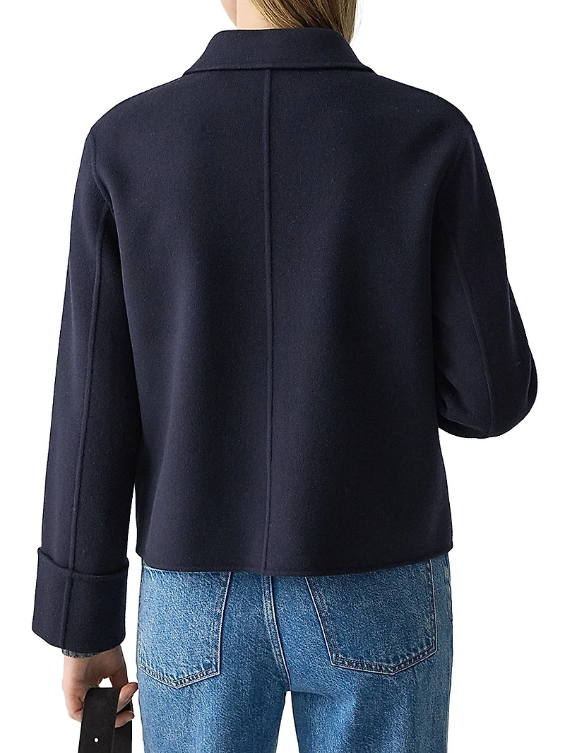 Wool-Cashmere Boxy Jacket