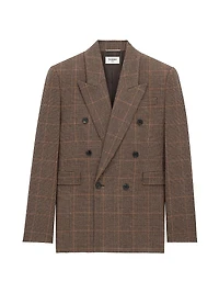 Jacket in Prince of Wales Wool
