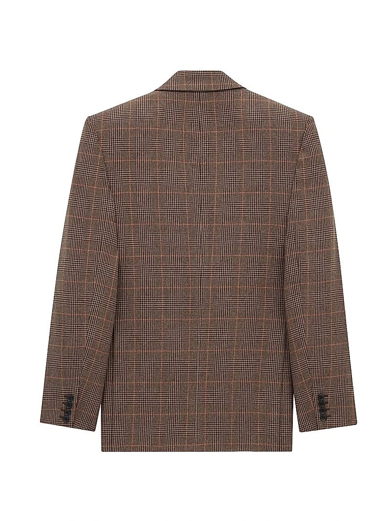 Jacket in Prince of Wales Wool