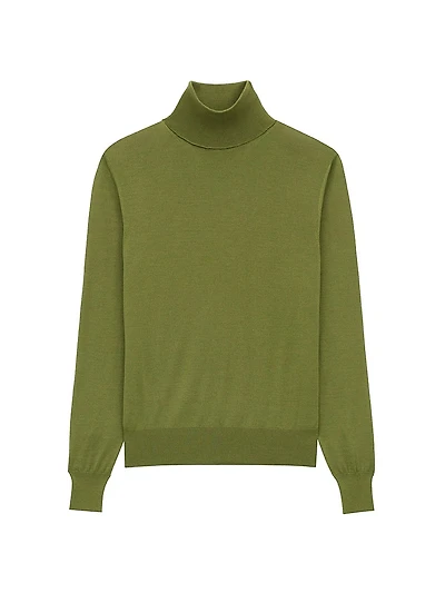 Turtleneck Sweater Cashmere, Wool, and Silk