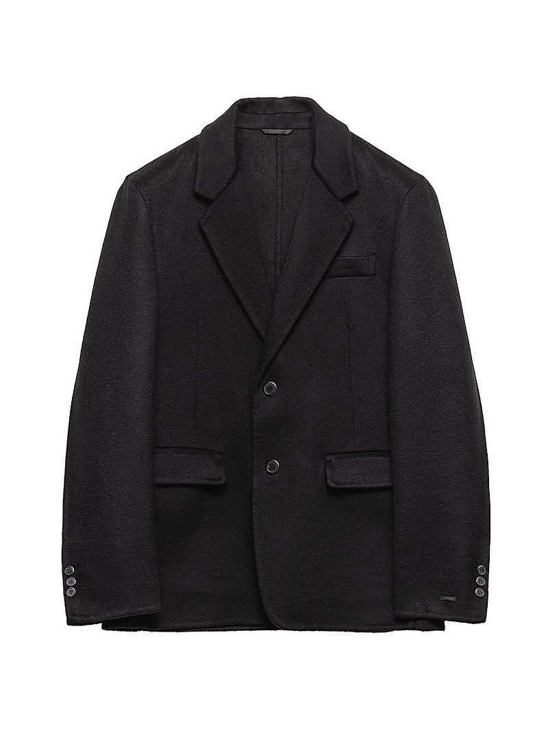 Single-Breasted Cashmere Jacket
