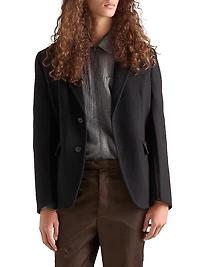 Single-Breasted Cashmere Jacket