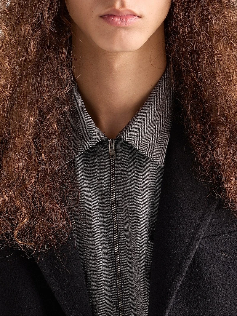 Single-Breasted Cashmere Jacket