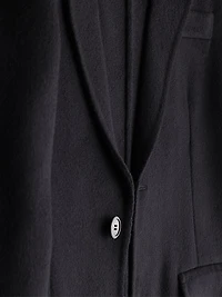 Single-Breasted Cashmere Jacket