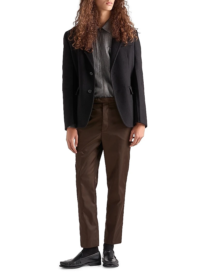 Single-Breasted Cashmere Jacket