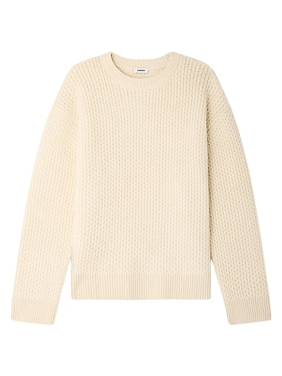 Honeycomb Stitch Wool Sweater