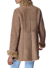 Maximilian Shearling Jacket with Curly Lamb Trims