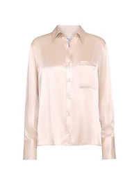 Joey Silk Button-Front Shirt