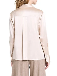 Joey Silk Button-Front Shirt