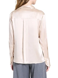 Joey Silk Button-Front Shirt