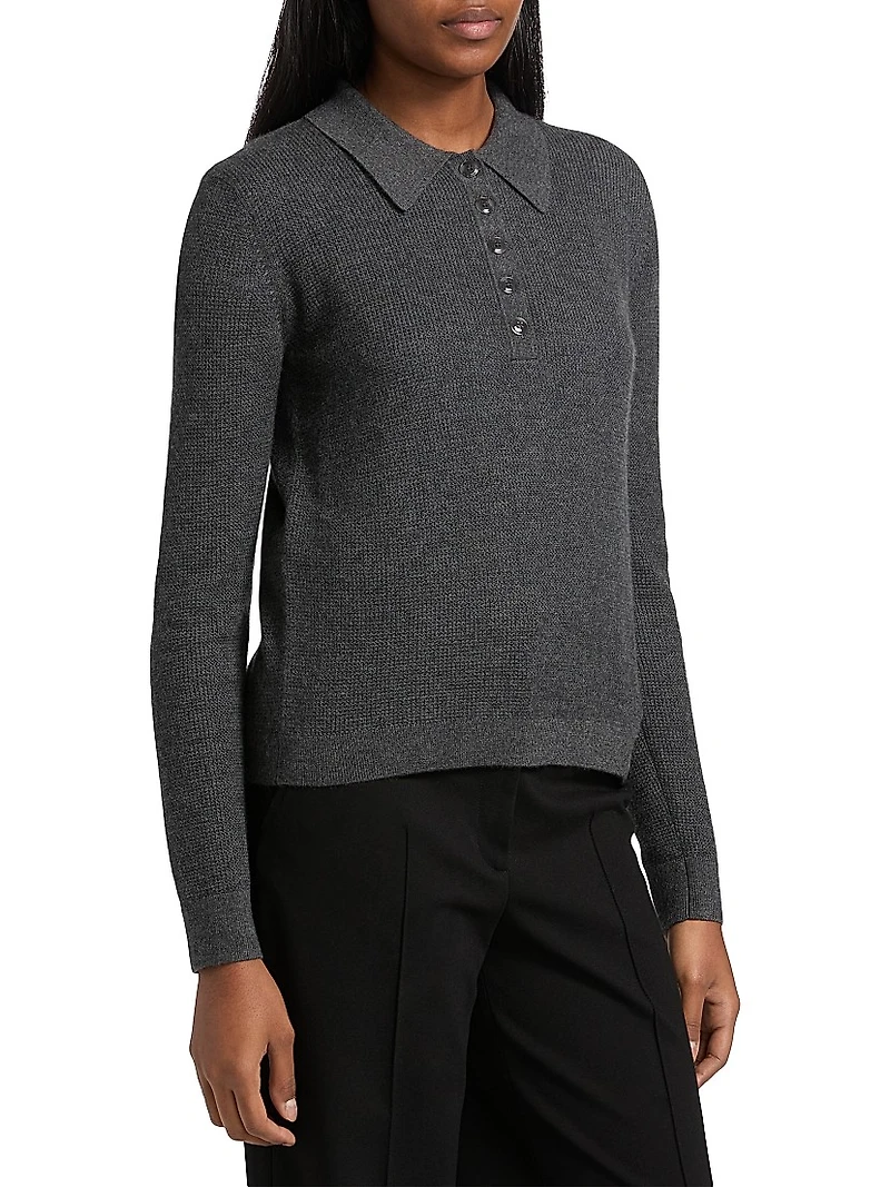 Jorden Cashmere Polo Top