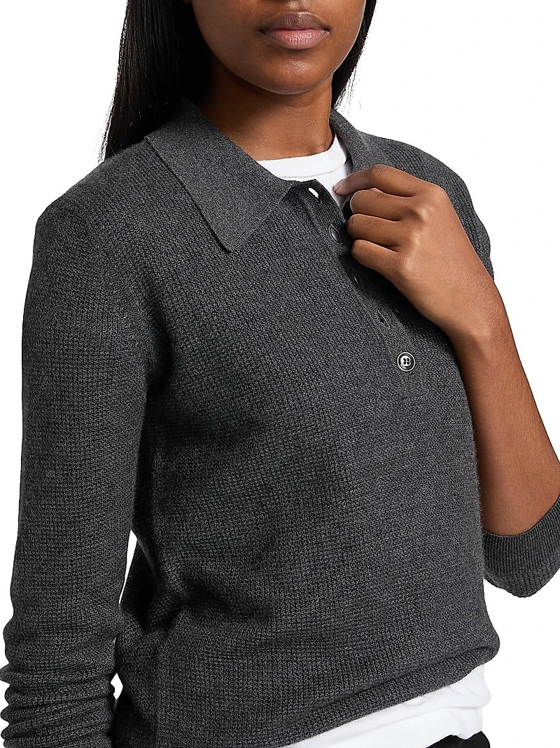 Jorden Cashmere Polo Top