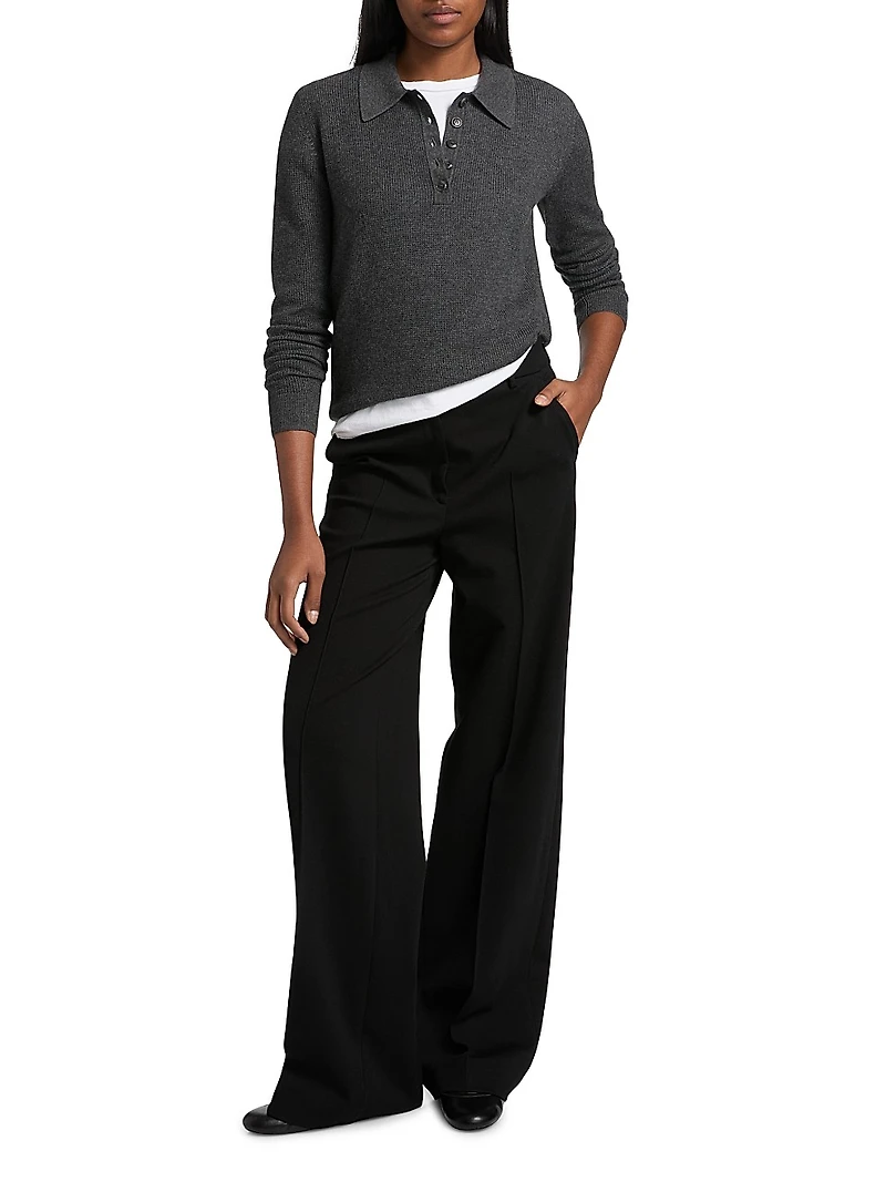 Jorden Cashmere Polo Top