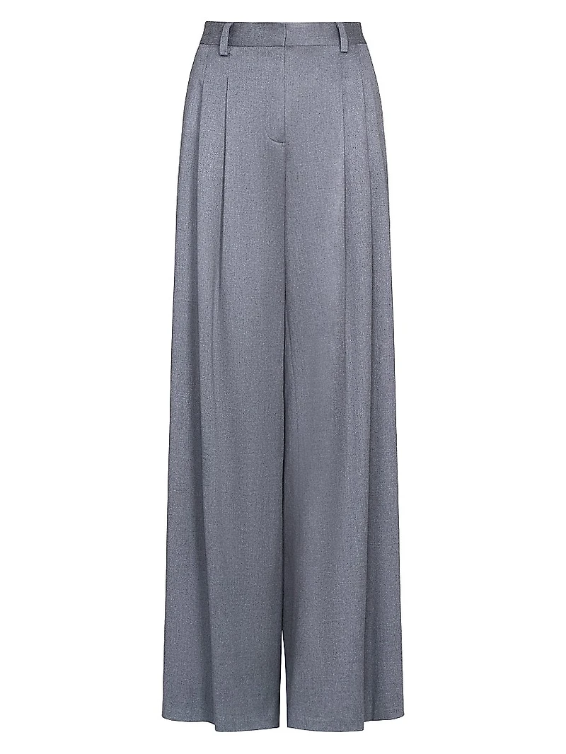 Avery Tailored Wool Straight-Leg Pants