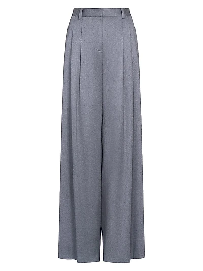 Avery Tailored Wool Straight-Leg Pants