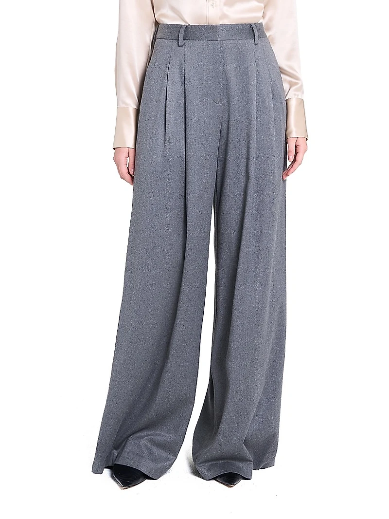 Avery Tailored Wool Straight-Leg Pants