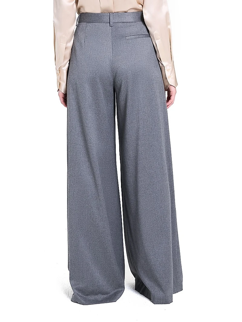 Avery Tailored Wool Straight-Leg Pants