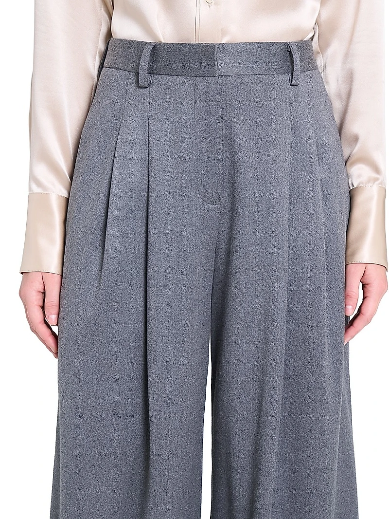 Avery Tailored Wool Straight-Leg Pants