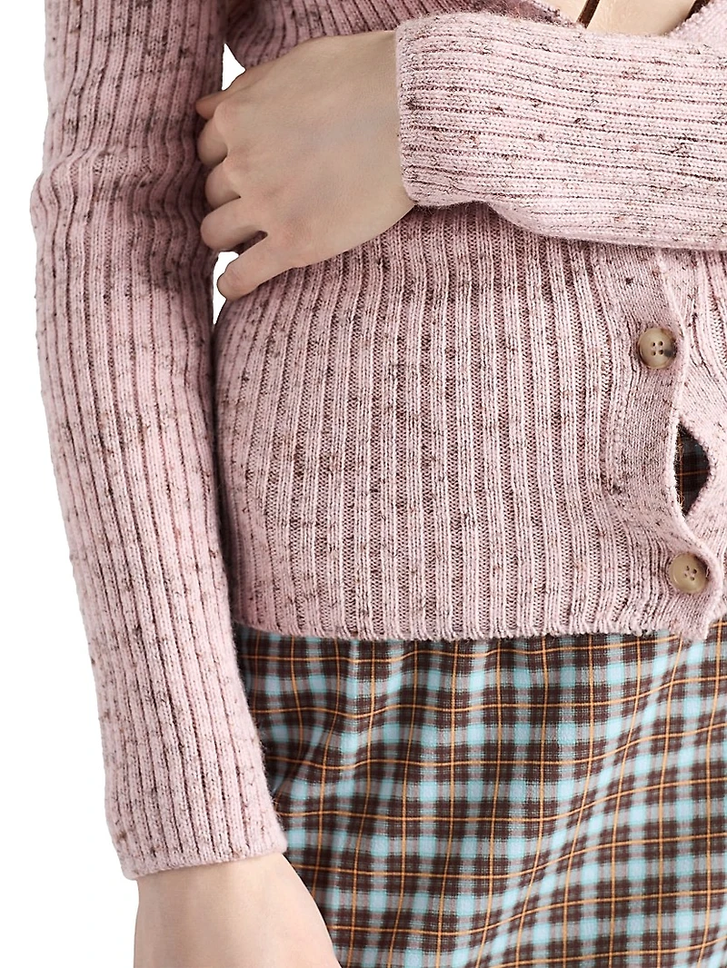 Ribbed Knit Cardigan
