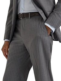 Virgin Wool Chalk Stripe Batavia Formal Fit Trousers