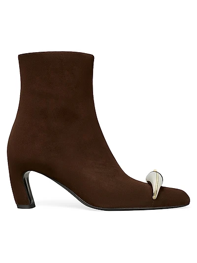 Pierced Xl 65MM Suede Ankle Boots