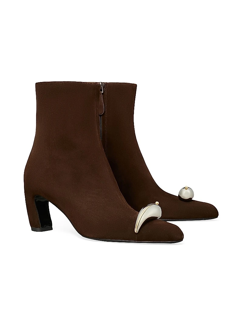 Pierced Xl 65MM Suede Ankle Boots