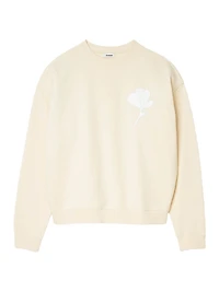 Wool Sweater with Flower Detail