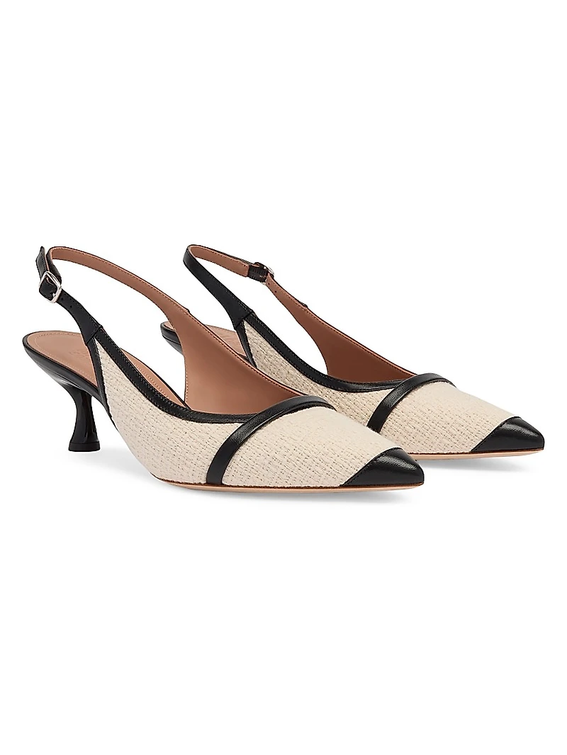 Jama 45MM Boucle Slingback Pumps