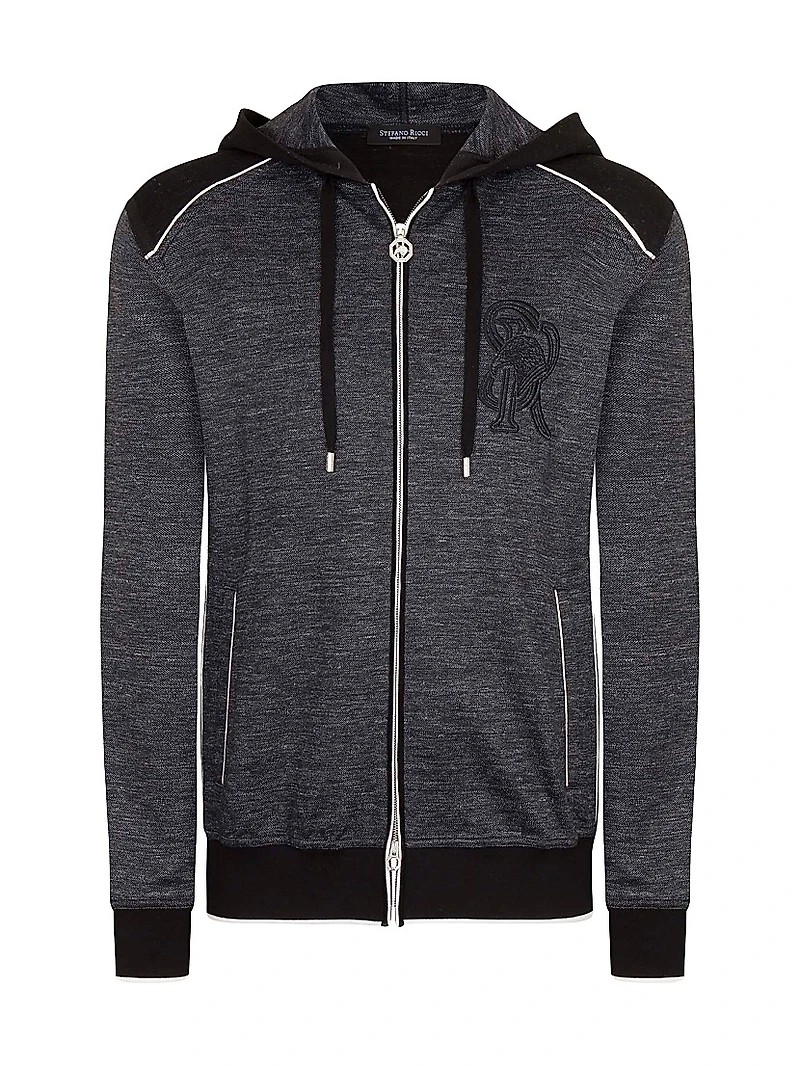 Hooded Full Zip Sweater