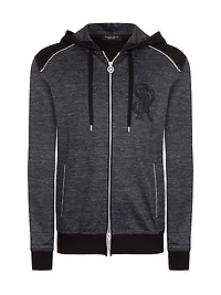 Hooded Full Zip Sweater