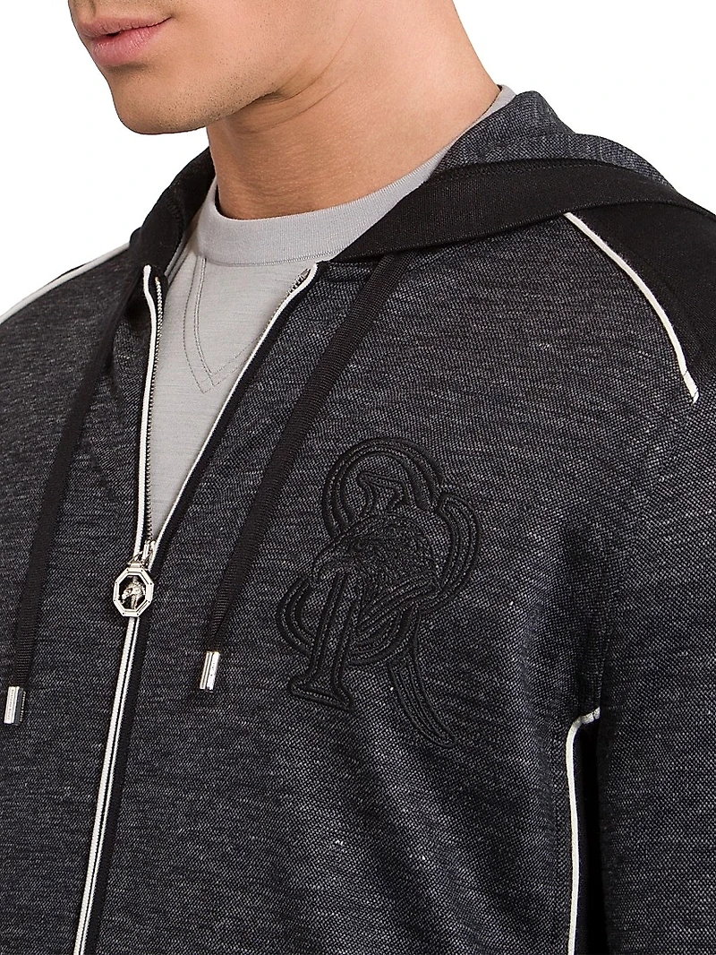 Hooded Full Zip Sweater