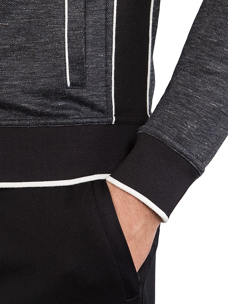 Hooded Full Zip Sweater