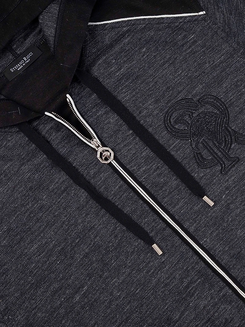 Hooded Full Zip Sweater