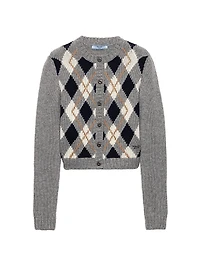 Jacquard Cashmere Cardigan