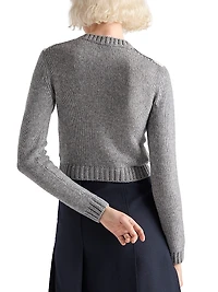 Jacquard Cashmere Cardigan