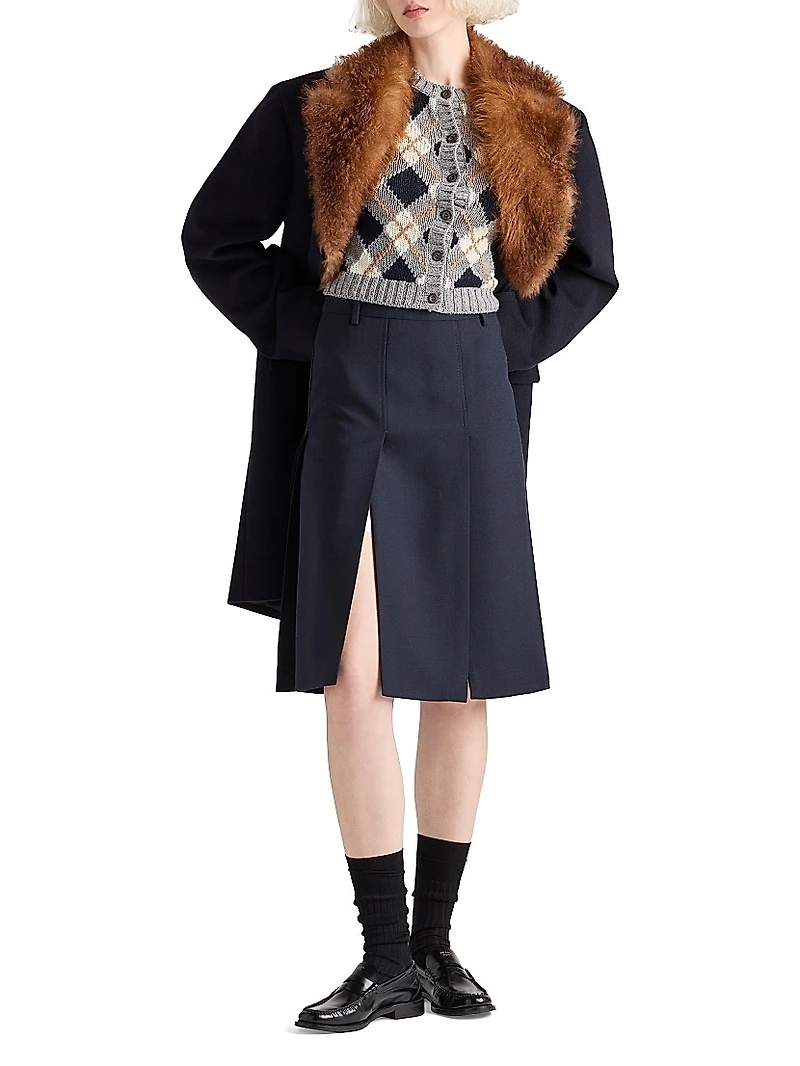 Jacquard Cashmere Cardigan