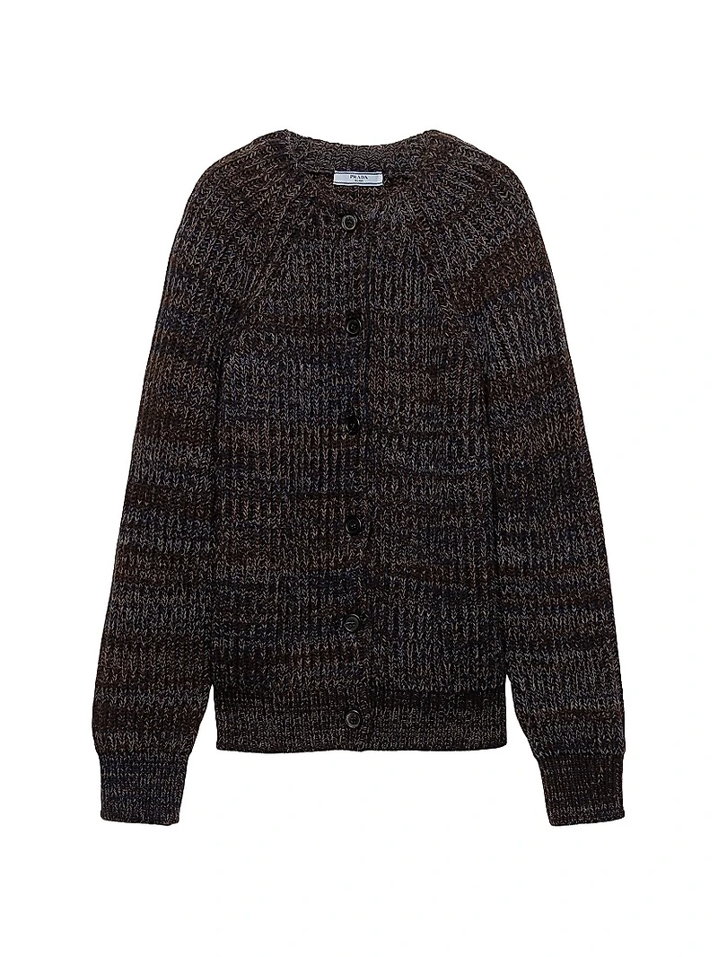Mouliné Wool Cardigan
