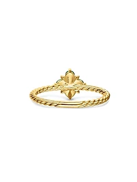 Petite Modern Renaissance Color Ring 18K Yellow Gold
